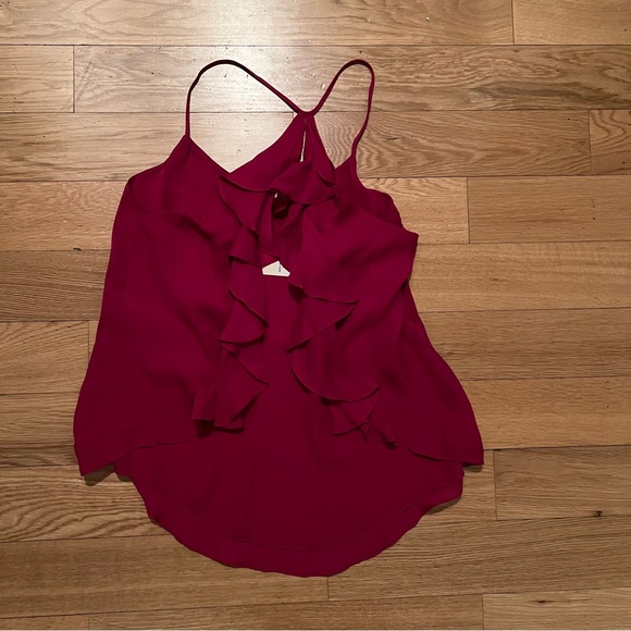 Haute Hippie Open Back Ruffle Tank - Picture 2 of 4